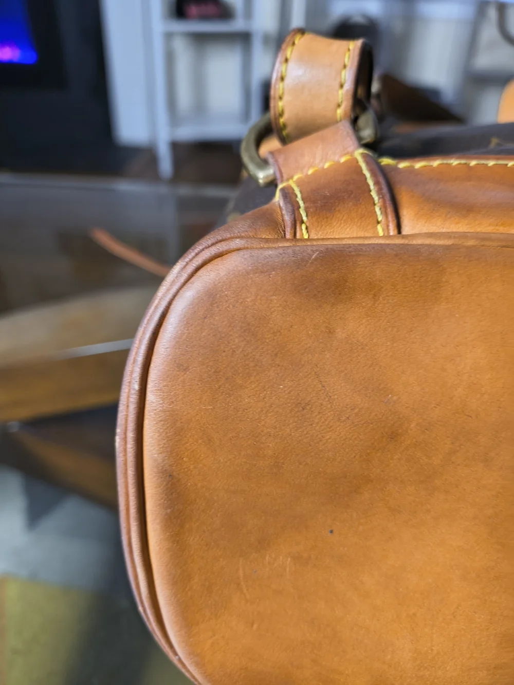 Louis Vuitton Monogram Montsouris MM Backpack Brown Canvas Leather Made in Franc